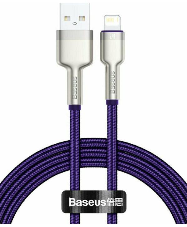 Baseus Cable Braided USB Type-A Male/ USB Type-C Male Purple 1 m CALJK-A05