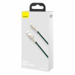 Baseus Cable Braided USB Type-A Male/ USB Type-C Male Green 1 m CALJK-A06 - Image 2