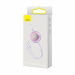Baseus Cable Mirror 2 Flat Retractable USB Type-A Male / USB Type-C Male/ Lightning/ MicroUSB 3.5 A 1.10 m Purple CAMJ010005 - Image 2