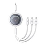 Baseus Free2Draw Flat 3 in 1 USB Type-C to USB Type-C/ MicroUSB/ Lightning 1.10 m White P10368700211-03