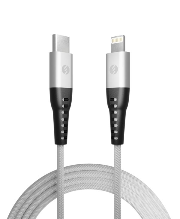 S-link 3 A Fast Charging Type-C To Lightning 1 m Silver 39647/STM55PD