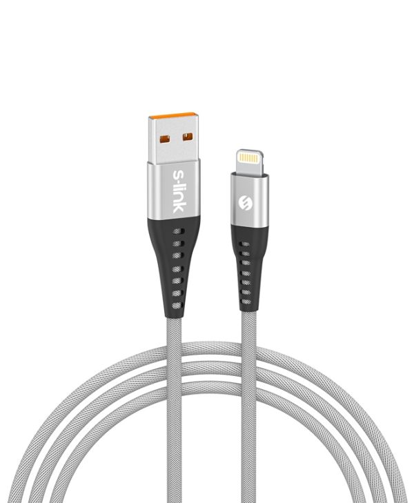 S-link 3 A Fast Charging Type-A To Lightning 1 m Silver 34819/STM55L
