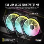 Corsair LX Series LX120 12cm Fan iCue Link Black Triple Pack CO-9051026-WW - Image 11