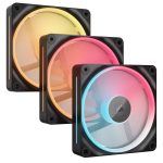 Corsair LX Series LX120-R 12cm Fan iCue Link Reverse Edition Black Triple Pack CO-9051050-WW - Image 2
