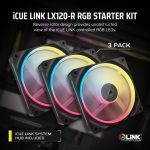 Corsair LX Series LX120-R 12cm Fan iCue Link Reverse Edition Black Triple Pack CO-9051050-WW - Image 12