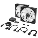 Corsair LX Series LX140-R 14cm Fan iCue Link Reverse Edition Black Dual Pack CO-9051052-WW - Image 13