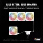 Corsair LX Series LX120-R 12cm Fan iCue Link Reverse Edition White Triple Pack CO-9051054-WW - Image 10