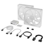 Corsair LX Series LX140-R 14cm Fan iCue Link Reverse Edition White Dual Pack CO-9051056-WW - Image 16