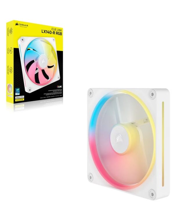 Corsair LX Series LX140-R 14cm Fan iCue Link Reverse Edition White CO-9051055-WW