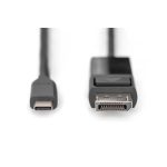 Digitus USB Type-C Male  DisplayPort Male Directional Adapter Cable 2m Black AK-300334-020-S - Image 2