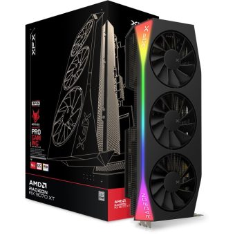 XFX Radeon RX 9070 XT Mercury Gaming RGB OC Triple Fan 16GB GDDR6 Black RX-97TRGBBB9