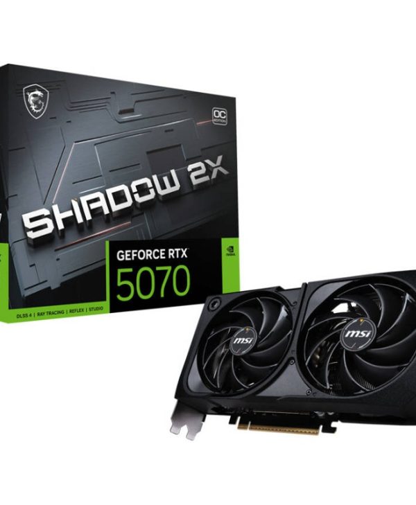 MSI GeForce RTX 5070 Shadow 2X OC 12GB GDDR7 Black V532-005R