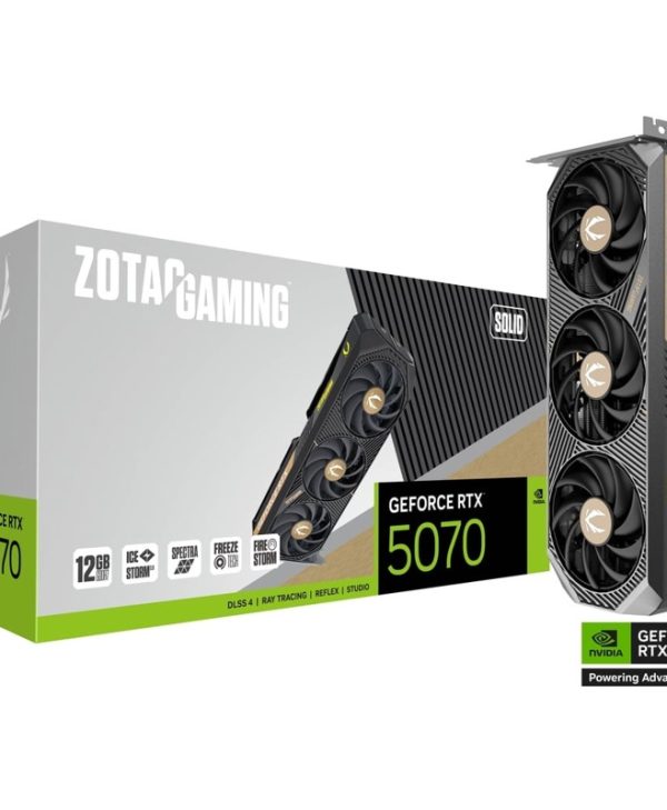Zotac GeForce RTX 5070 Solid 12GB GDDR7 Black ZT-B50700D-10P