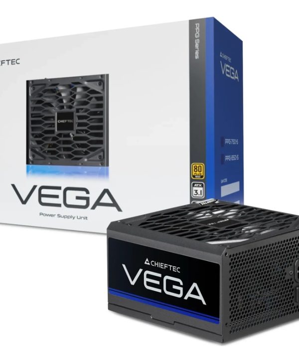 Chieftec Vega Series 750W 13.5cm Fan Non-Modular 80+ Gold PCIe 5.1 Black PPG-750-S