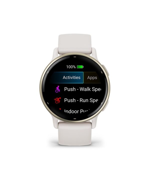Garmin Vivoactive 5 3.0 cm (1.2″) Touchscreen 4 GB WiFi GPS (satellite) Ivory 010-02862-11