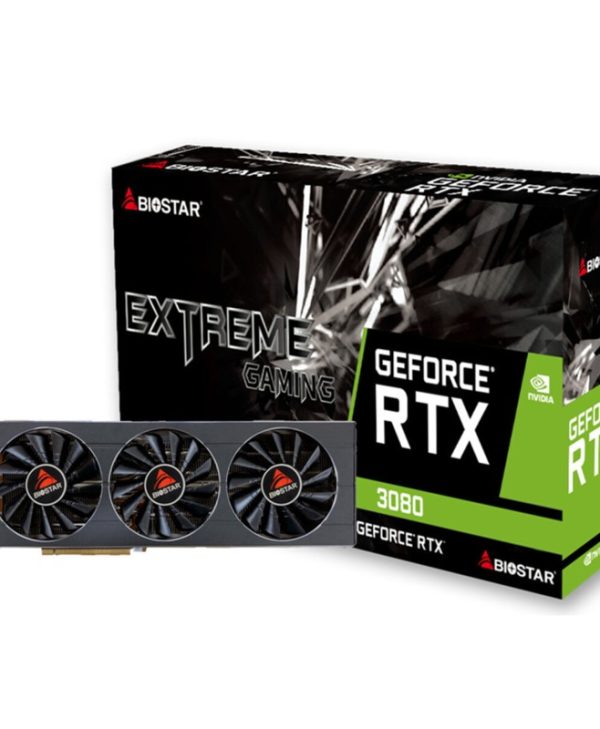 Biostar GeForce RTX 3080 Extreme Gaming 10GB GDDR6X Black VN3816RMT3
