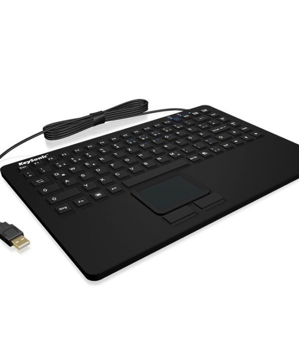 KeySonic KSK-5230 IN (US) Industrial Keyboard with Touchpad
