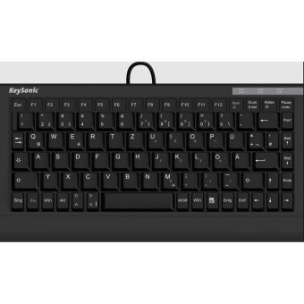 KeySonic ACK-595C+ (US) Keyboard Mini SoftSkin Black