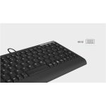 KeySonic ACK-595C+ (US) Keyboard Mini SoftSkin Black - Image 3