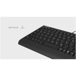 KeySonic ACK-595C+ (US) Keyboard Mini SoftSkin Black - Image 4
