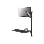Neomounts Mounting Kit (Sit-Stand Desk and  Monitor Arm) 17"-32"  Black WL90-325BL1