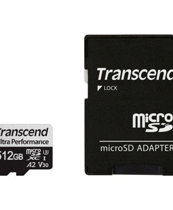 Transcend USD340S SDXC 512GB CL10 U3 V30 A2 + Adapter TS512GUSD340S