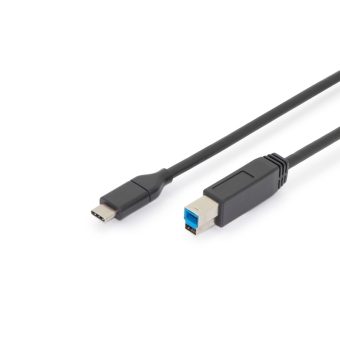 Digitus Usb Cable TypeC To TypeB Black 1.8m AK-300149-018-S