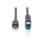 Digitus Usb Cable TypeC To TypeB Black 1.8m AK-300149-018-S - Image 2