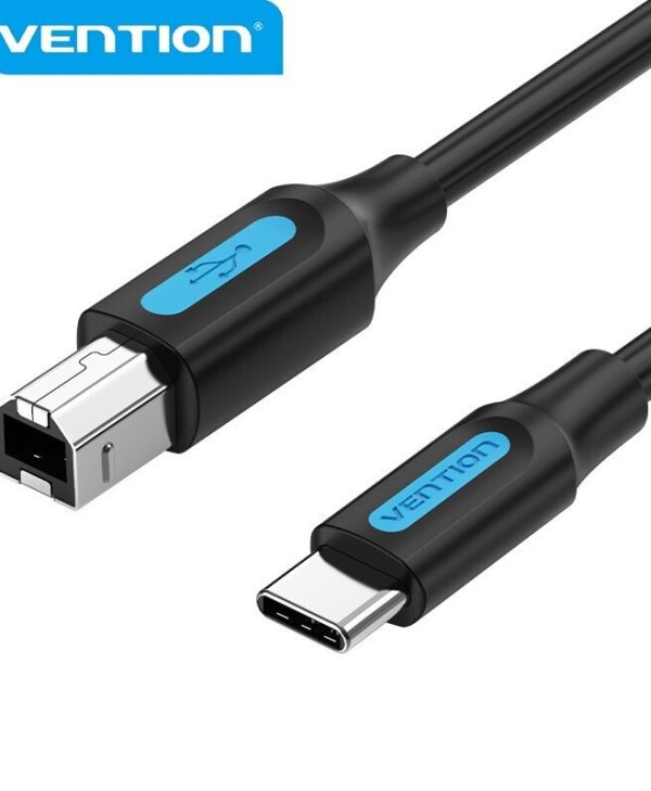 Vention USB 2.0 Type-C Male to B Male 1.5M Black CQUBG