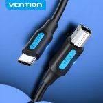 Vention USB 2.0 Type-C Male to B Male 1.5M Black CQUBG - Image 2