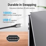 Vention Braided USB-C 2.0 Male/Male 100W PD 0.5m Black & Grey TAEHD - Image 4