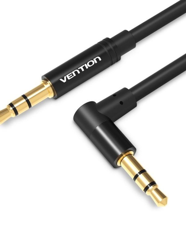 Vention 3.5mm Male to 90° 3.5mm Male 1M Black BAKBF-T