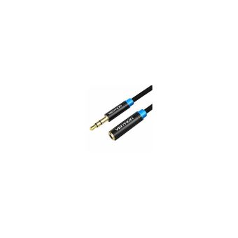 Vention Braided 3.5mm Male to 3.5mm Female Black 2m VAB-B06-B200-M