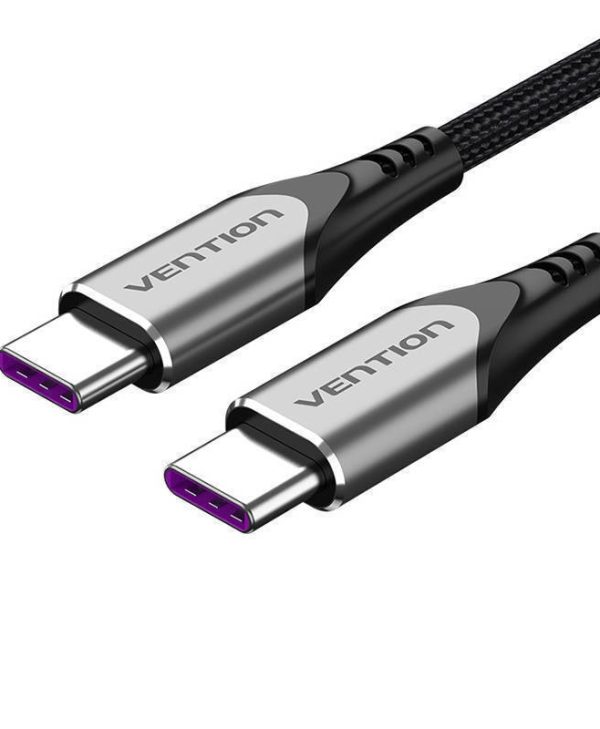 Vention Braided USB 2.0 USB-C Male to USb-C Male 100W 2m Gray TAEHH