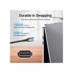 Vention Braided USB 2.0 USB-C Male to USb-C Male 100W 2m Gray TAEHH - Image 2