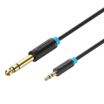 Vention 3.5mm Male to 6.3mm Male 3m Black BABBI