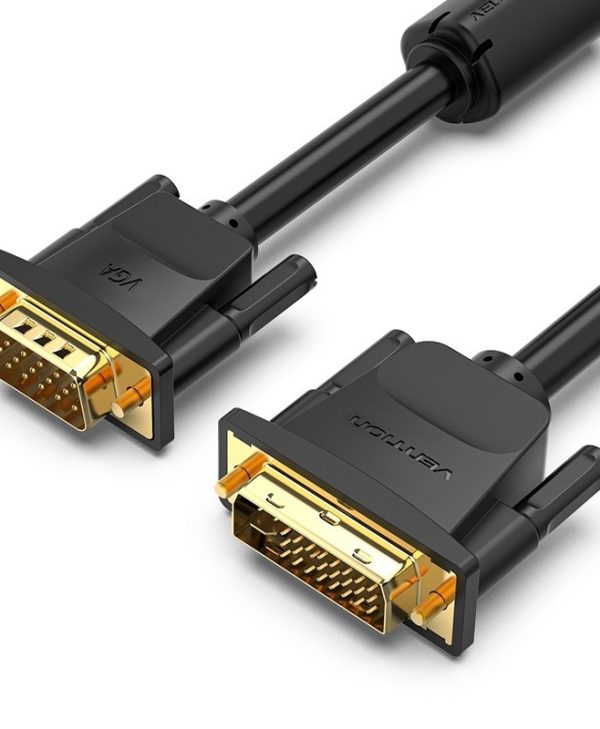 Vention  DVI (24+5) Male to VGA Male 1M Black EACBF