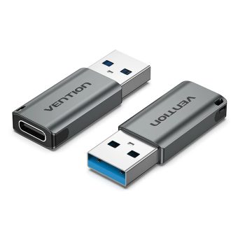 Vention USB-A 3.0 Male to USB-C Female Gray CDPH0