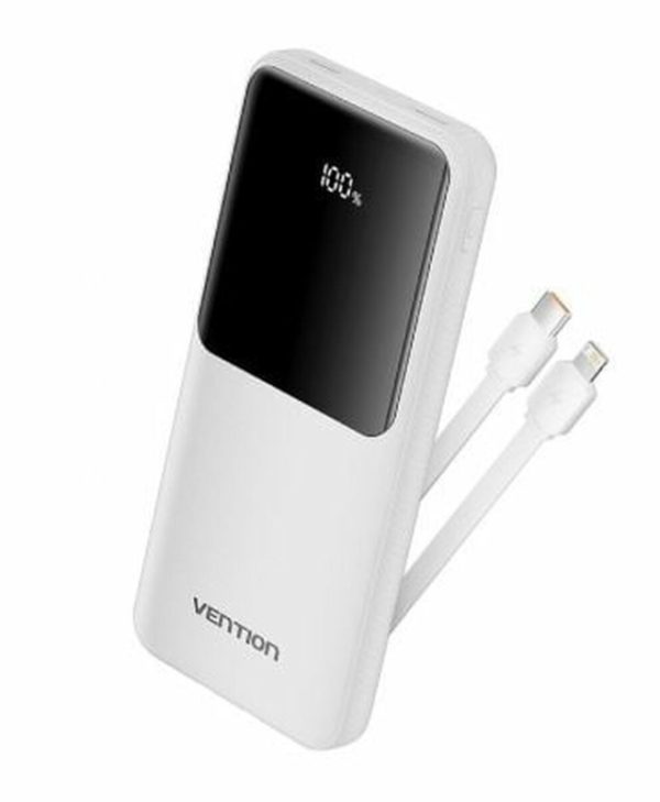 Vention 10.000mAh 22.5W Power Bank White FHOW0