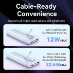 Vention 10.000mAh 22.5W Power Bank White FHOW0 - Image 2