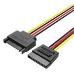 Vention SATA 15-Pin Male to SATA 15-Pin Female 0.3M Black KDABY - Image 3