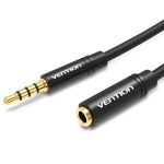 Vention Braided 3.5mm Male to 3.5mm Female Black 2M BHBBH