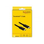 Delock Thunderbolt 3 USB-C 3.1 Gen2 Male/Male 100W PD Black 84845