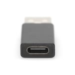 Digitus Adapter USB-A 3.0 Male to USB-C Female Black AK-300524-000-S - Image 2