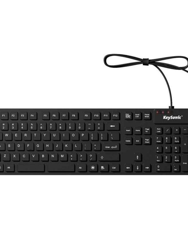 Keysonic (KSK-8030 IN) Full-Size Idustrial Keyboard Black 28078