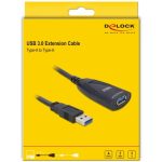 Delock USB 3.0 USB-A Male to USB-A Female Black 5m 83089 - Image 2