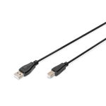 Digitus USB-A 2.0 Male to USB-B 2.0 Male 1m Black AK-300102-010-S