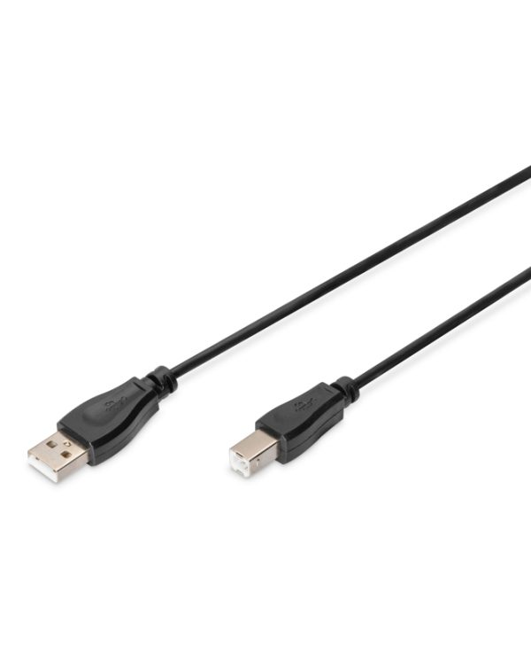 Digitus USB-A 2.0 Male to USB-B 2.0 Male 1m Black AK-300102-010-S