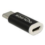 Delock USB-C 2.0 Male to Micro-Β 2.0 Female Black 65678