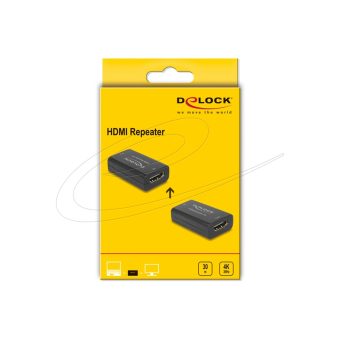 Delock HDMI Repeater 4K 30 Hz for 30m Black 11403